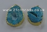 NGP3758 30*40mm - 40*50mm freeform druzy agate pendants