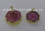 NGP3766 25*35mm - 35*40mm freeform druzy agate pendants