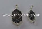 NGP3789 15*25mm - 20*35mm freeform druzy agate pendants