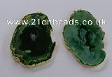 NGP3836 50*65mm - 60*70mm freeform druzy agate pendants