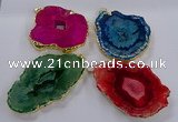 NGP3839 50*65mm - 60*70mm freeform druzy agate pendants