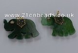 NGP3865 30*45mm - 35*50mm elephant agate pendants wholesale