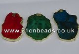 NGP3886 45*55mm - 50*60mm freeform agate gemstone pendants