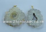 NGP3898 55*65mm - 65*80mm freeform druzy agate pendants