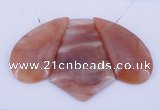 NGP39 Fashion red quartz gemstone pendants set jewelry wholesale