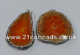 NGP3909 45*60mm - 55*65mm freeform druzy agate pendants wholesale