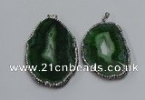 NGP3913 45*60mm - 55*65mm freeform druzy agate pendants wholesale