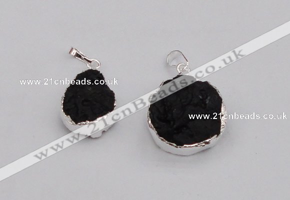 NGP4066 18*25mm – 25*30mm freeform Tektite pendants wholesale