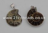 NGP4068 25*30mm – 30*35mm carved ammonite pendants wholesale