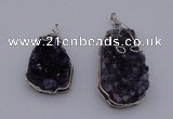 NGP4072 25*30mm – 30*40mm freeform amethyst gemstone pendants