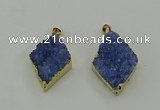 NGP4078 25*35mm - 28*40mm diamond druzy quartz pendants