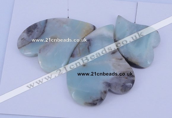 NGP41 Fashion amazonite gemstone pendants set jewelry wholesale