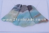 NGP42 Fashion amazonite gemstone pendants set jewelry wholesale