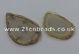 NGP4245 30*50mm - 45*75mm freefrom agate pendants wholesale