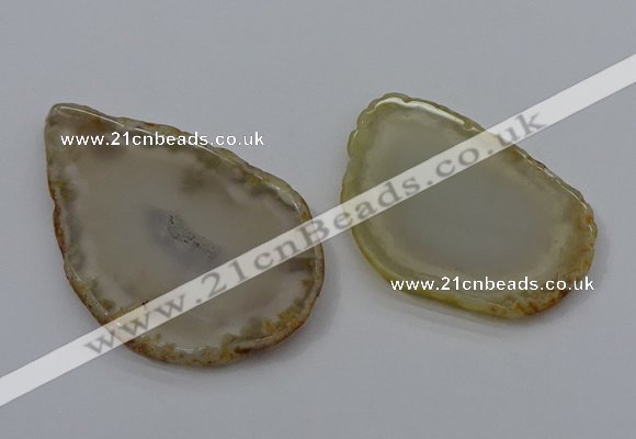 NGP4245 30*50mm - 45*75mm freefrom agate pendants wholesale