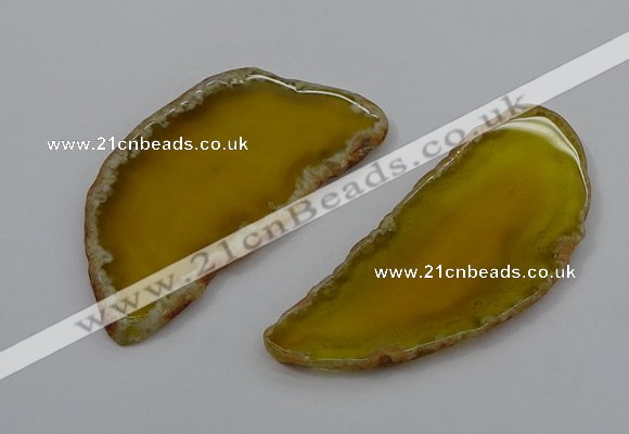 NGP4246 30*50mm - 45*75mm freefrom agate pendants wholesale