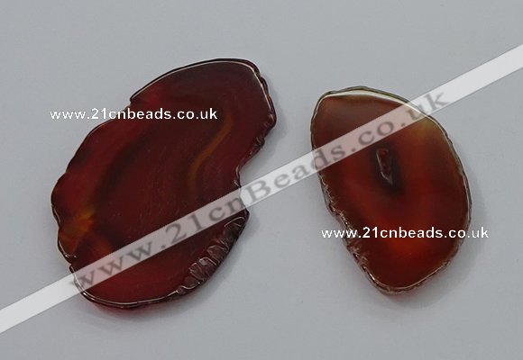 NGP4248 30*50mm - 45*75mm freefrom agate pendants wholesale