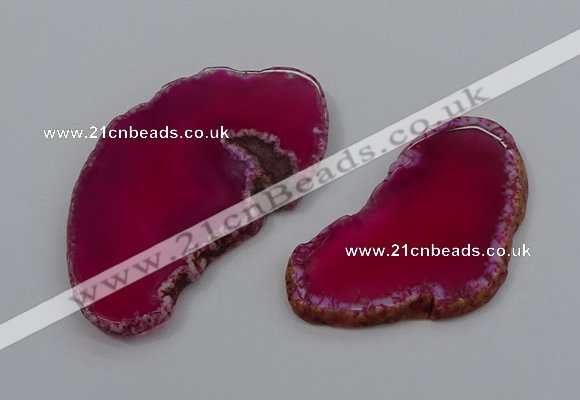 NGP4249 30*50mm - 45*75mm freefrom agate pendants wholesale