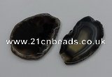 NGP4252 30*50mm - 45*75mm freefrom agate pendants wholesale