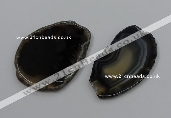 NGP4252 30*50mm - 45*75mm freefrom agate pendants wholesale