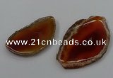 NGP4258 35*50mm - 45*80mm freefrom agate pendants wholesale