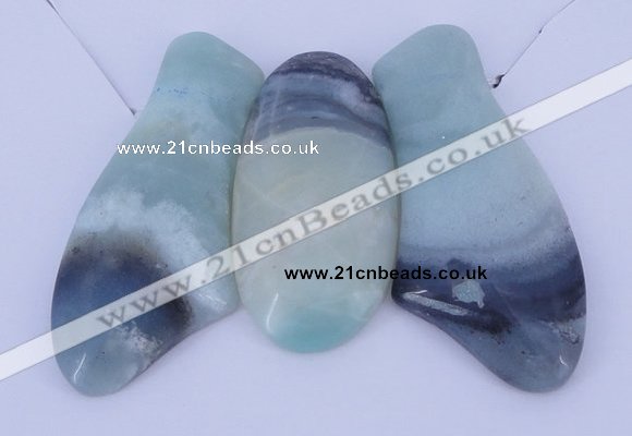 NGP43 Fashion amazonite gemstone pendants set jewelry wholesale