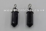 NGP5007 8*30mm sticks blue goldstone pendants wholesale