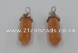 NGP5008 8*30mm sticks red aventurine pendants wholesale