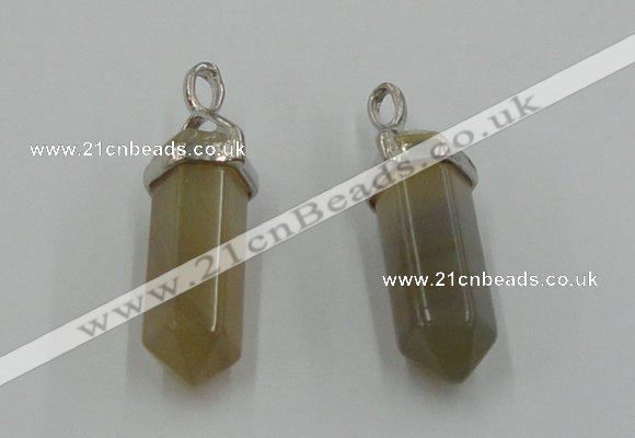 NGP5011 8*30mm sticks agate gemstone pendants wholesale