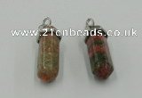 NGP5014 8*30mm sticks unakite gemstone pendants wholesale