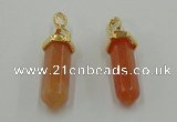 NGP5033 8*30mm sticks red aventurine pendants wholesale