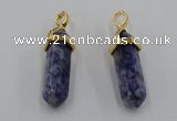 NGP5043 8*30mm sticks sodalite gemstone pendants wholesale