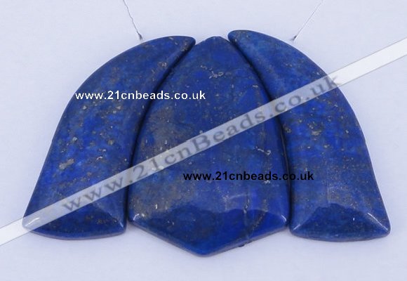 NGP51 Fashion lapis lazuli gemstone pendants set jewelry wholesale