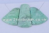 NGP53 Fashion grass turquoise gemstone pendants set jewelry wholesale