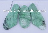 NGP54 Fashion grass turquoise gemstone pendants set jewelry wholesale