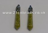 NGP5407 10*65mm sticks unakite gemstone pendants wholesale
