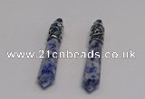 NGP5408 10*65mm sticks sodalite gemstone pendants wholesale