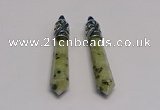 NGP5419 10*65mm sticks kiwi jasper pendants wholesale