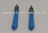 NGP5427 10*65mm sticks blue turquoise pendants wholesale