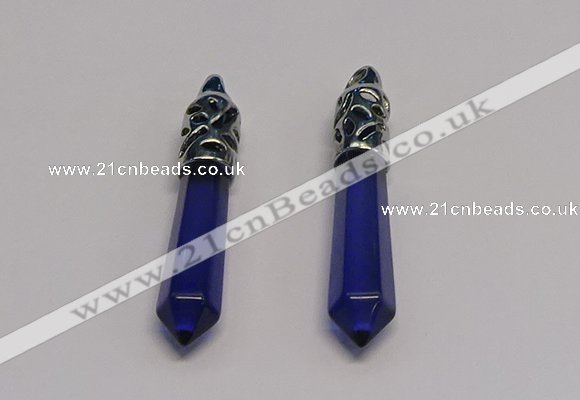 NGP5431 10*65mm sticks crystal glass pendants wholesale