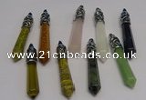 NGP5434 10*65mm sticks mixed gemstone pendants wholesale