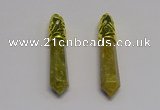 NGP5440 10*65mm sticks unakite gemstone pendants wholesale