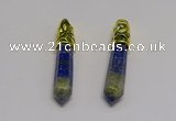 NGP5442 10*65mm sticks lapis lazuli gemstone pendants wholesale