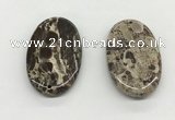 NGP5501 35*55mm oval rainforest agate pendants wholesale