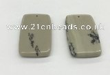 NGP5526 30*50mm - 35*55mm rectangle jasper pendants wholesale