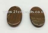 NGP5536 35*55mm oval iron tiger pendants wholesale