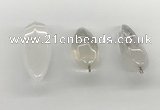 NGP5540 14*40mm - 23*58mm teardrop white crystal pendants