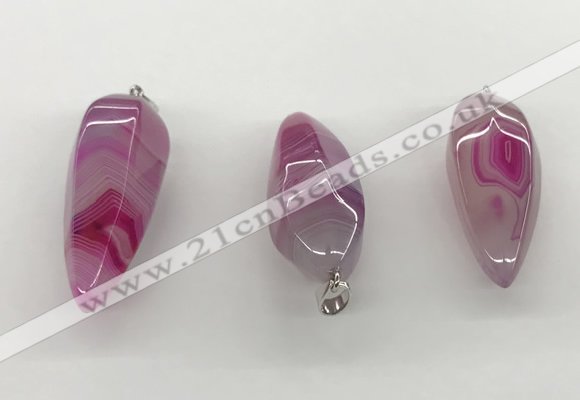 NGP5547 14*40mm - 23*58mm teardrop agate gemstone pendants