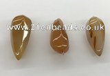 NGP5553 14*40mm - 23*58mm teardrop agate gemstone pendants