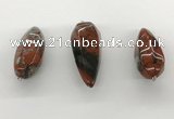 NGP5558 14*40mm - 23*58mm teardrop brecciated jasper pendants